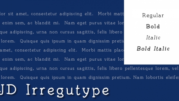 JD Irregutype — original specimen