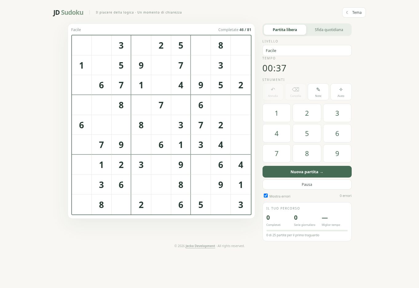 JD Sudoku — 1